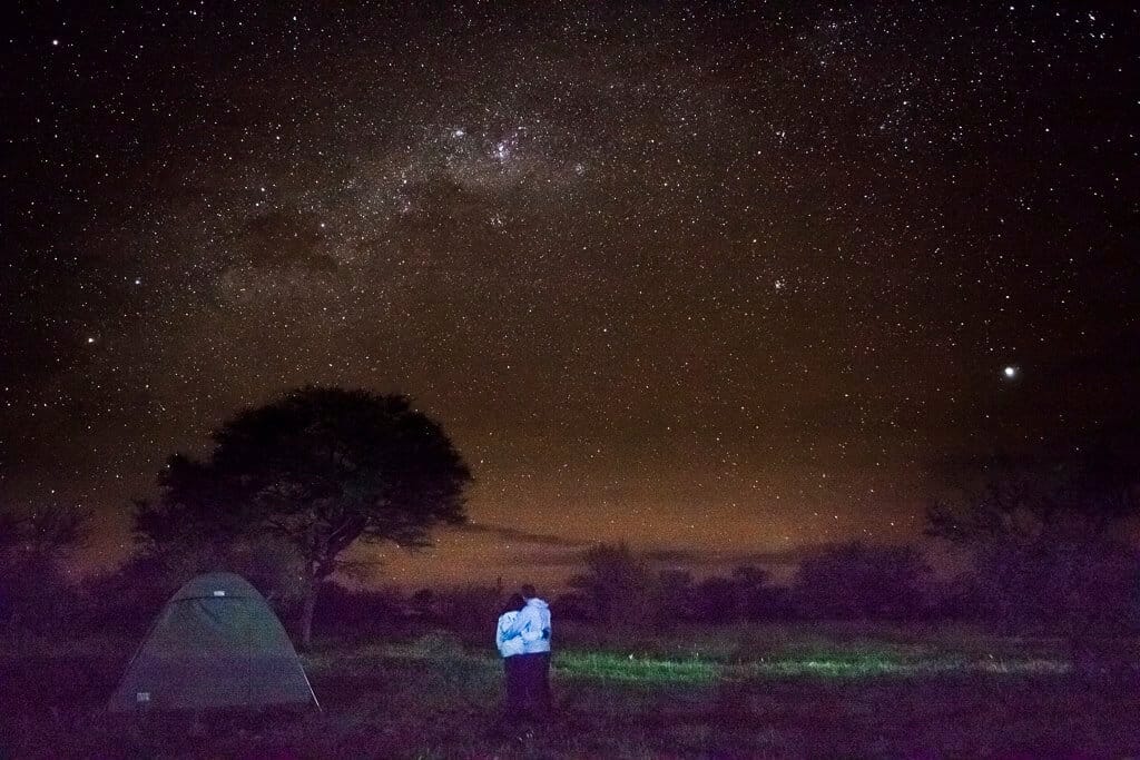 camping in the Serengeti